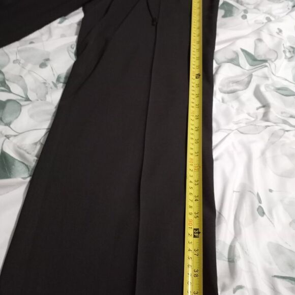 Banana Republic 12 Full Length Black Zipper Pockets Cord Women's Dress Pants - Picture 10 of 10